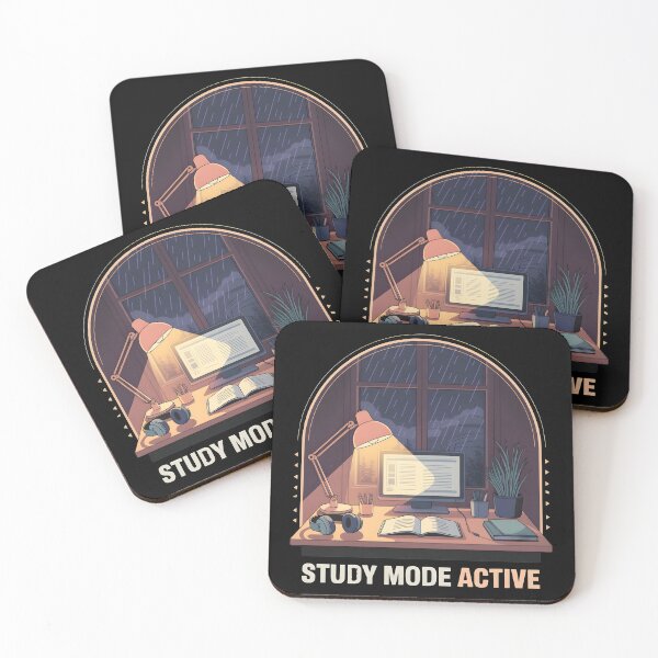 Item preview, Study Mode Active – Cozy Lo-Fi Night Desk Aesthetic Design designed and sold by ImaginedSpace7.