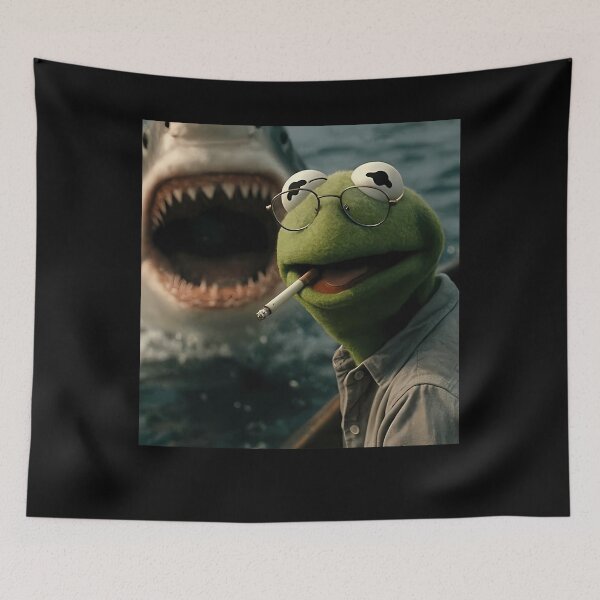 Item preview, Dark Ocean Frog Meme Parody Cinematic Humor designed and sold by djordjes007.