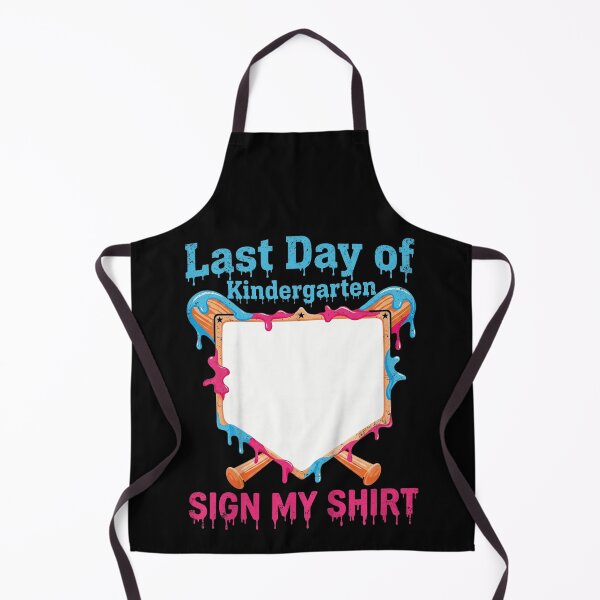 Item preview, Last Day Of Kindergarten Sign My Shirt Baseball Graduation Boy Girl Kids designed and sold by WilliaMaler.