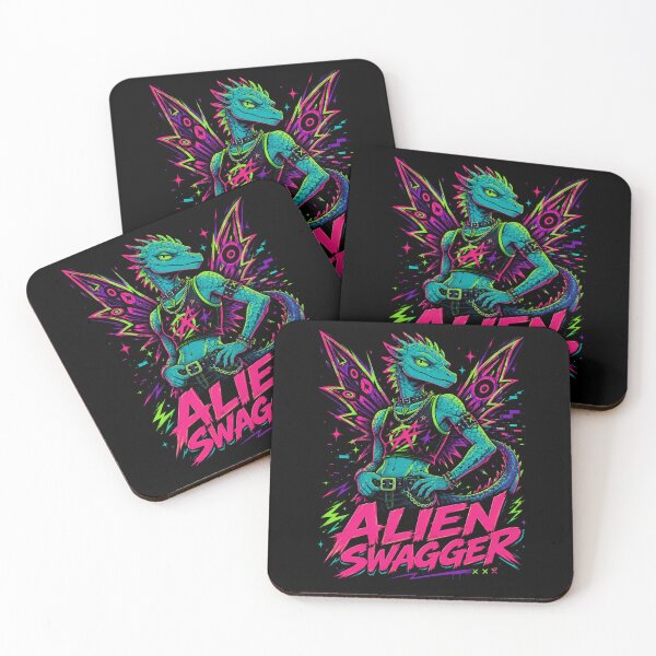 Item preview, Alien Swagger - Reptile Glitch Art designed and sold by FocusedPatterns.