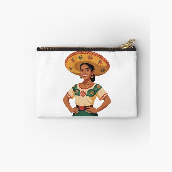 Item preview, Smiling Fiesta Girl in Sombrero designed and sold by MKDSN.