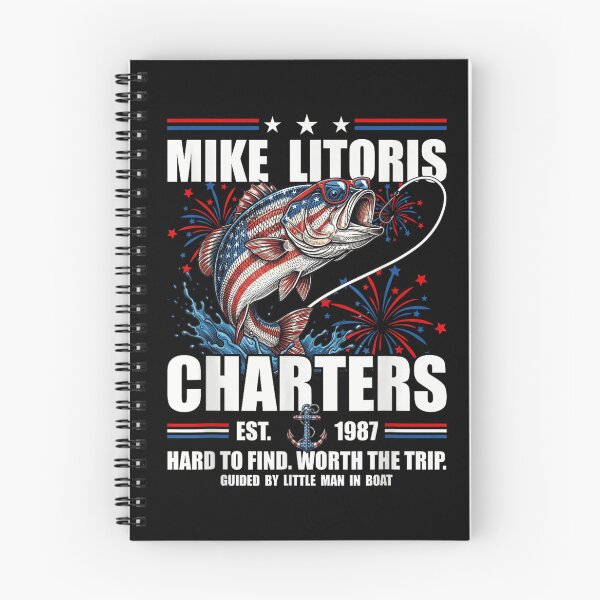 Item preview, Mike Litoris Fishing Charters Bass Patriotic 4th Of July American Flag Fishing Men Gift designed and sold by WilliaMaler.