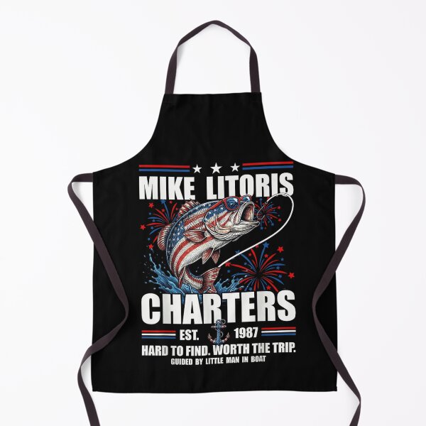 Item preview, Mike Litoris Fishing Charters Bass Patriotic 4th Of July American Flag Fishing Men Gift designed and sold by WilliaMaler.