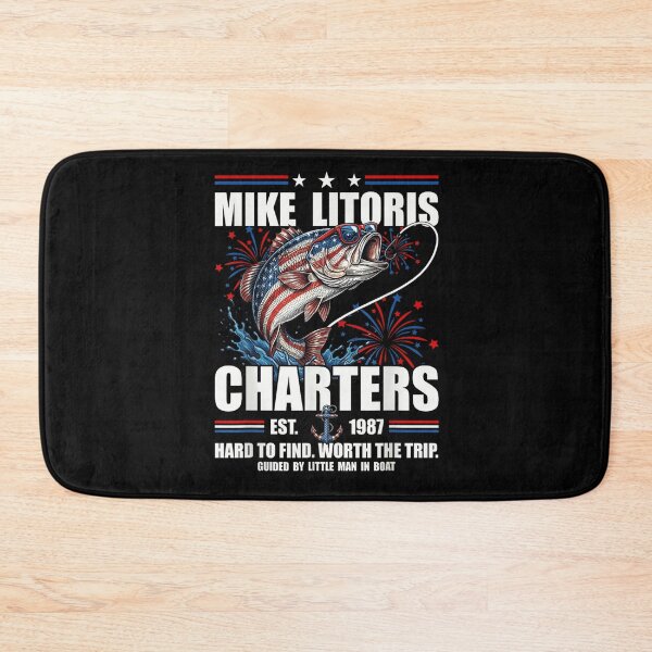 Item preview, Mike Litoris Fishing Charters Bass Patriotic 4th Of July American Flag Fishing Men Gift designed and sold by WilliaMaler.