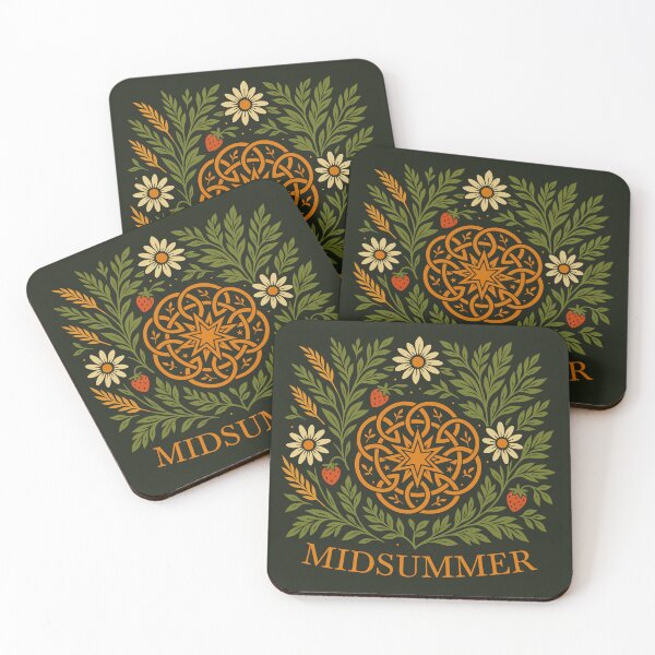 Item preview, Midsummer Pagan floral wreath summer ritual designed and sold by Christine Krahl.