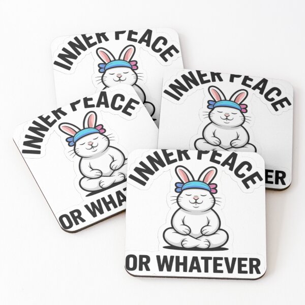 Item preview, INNER PEACE OR WHATEVER Sarcastic Sticker – Funny Mental Health Gift for Gen Z & Millennials designed and sold by Ulikedigital14.