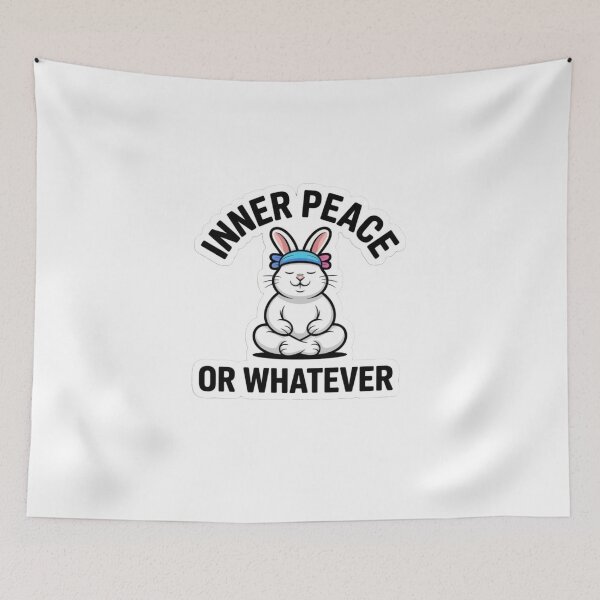 Item preview, INNER PEACE OR WHATEVER Sarcastic Sticker – Funny Mental Health Gift for Gen Z & Millennials designed and sold by Ulikedigital14.