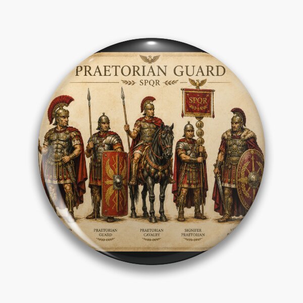 Item preview, Praetorian Guard Roman Elite Warrior Art designed and sold by Retr0Tshirts.
