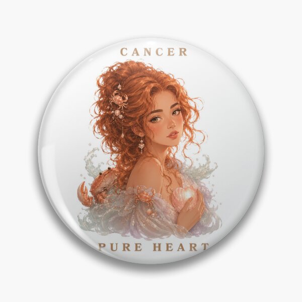 Item preview, Cancer Pure Heart Zodiac Astrological Aesthetic Girl designed and sold by Marcelina28.