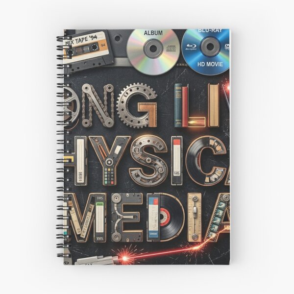 Item preview, Vintage Design: Long Live Physical Media designed and sold by Uniqueartai.