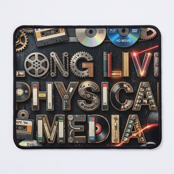 Item preview, Vintage Design: Long Live Physical Media designed and sold by Uniqueartai.