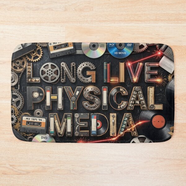 Item preview, Vintage Design: Long Live Physical Media designed and sold by Uniqueartai.