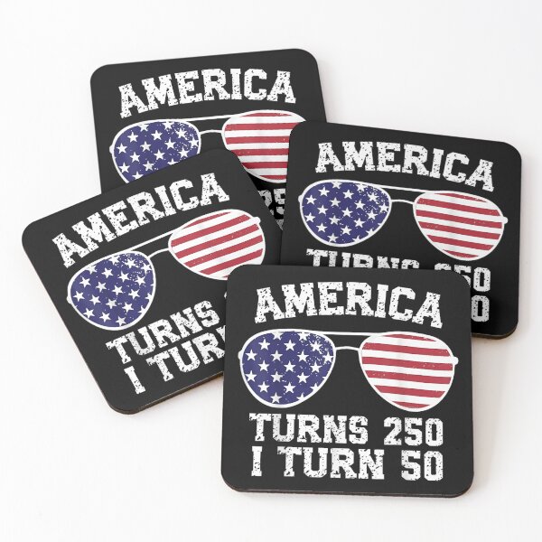 Item preview, America Turns 250 I Turn 50 Semiquincentennial 1976 Birthday Sunglasses 4th Of July designed and sold by WilliaMaler.