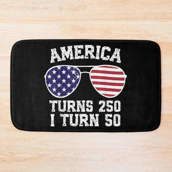 Item preview, America Turns 250 I Turn 50 Semiquincentennial 1976 Birthday Sunglasses 4th Of July designed and sold by WilliaMaler.