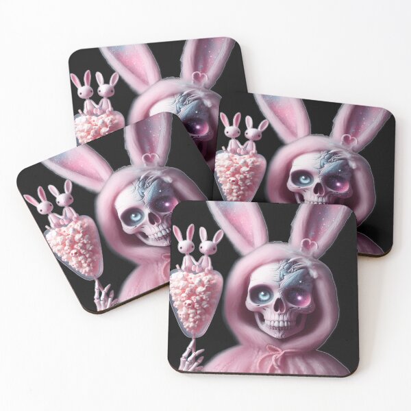 Item preview, Cosmic Skull Bunny - Galaxy Pastel Dream designed and sold by LujziWorld.