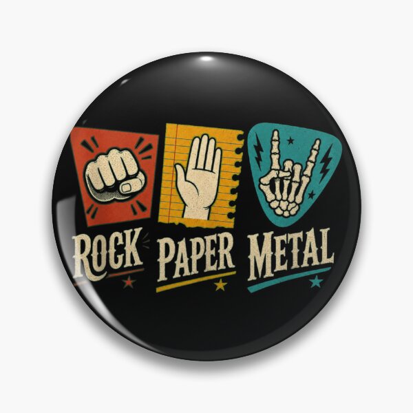 Item preview, Rock Paper Metal Skeleton Hand Sign Music Guitar Pick Heavy Metal Rocker Gift designed and sold by WilliaMaler.