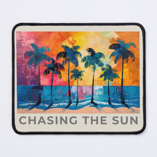 Item preview, Chasing The Sun - Tropical Summer Palm Trees Aesthetic designed and sold by daila70.
