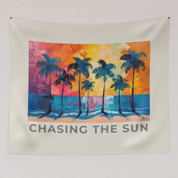 Item preview, Chasing The Sun - Tropical Summer Palm Trees Aesthetic designed and sold by daila70.