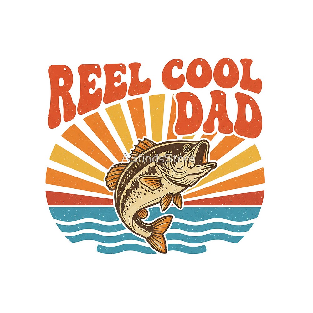 Reel Cool Dad die-cut sticker