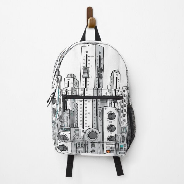 Item preview, Audio Mixer Skyline Futuristic City Art designed and sold by onjcdesign.