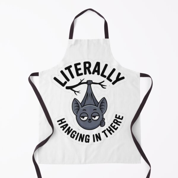 Item preview, **"Literally Hanging in There" Cute Bat Hanging Upside Down on Branch Funny Sticker – Mental Health & Motivational Animal Decal for Laptop, Water Bottle, Notebook designed and sold by Ulikedigital14.