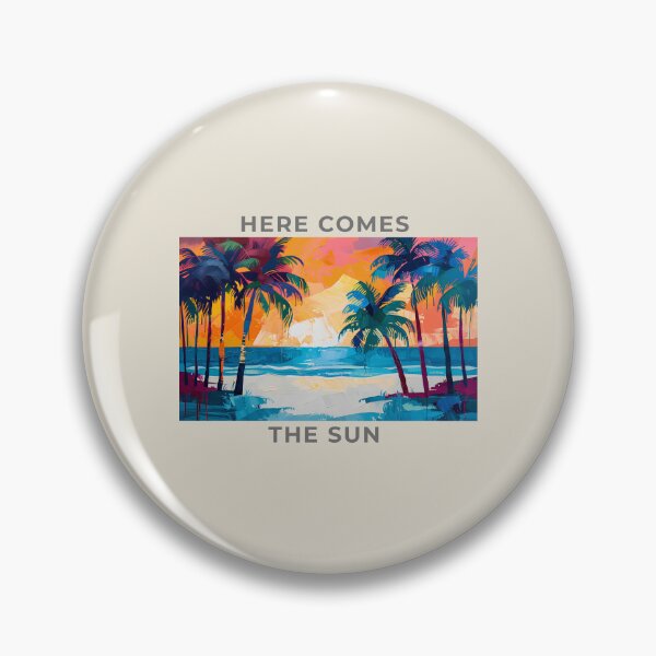 Item preview, Here Comes The Sun - Tropical Summer Palm Trees Aesthetic designed and sold by daila70.