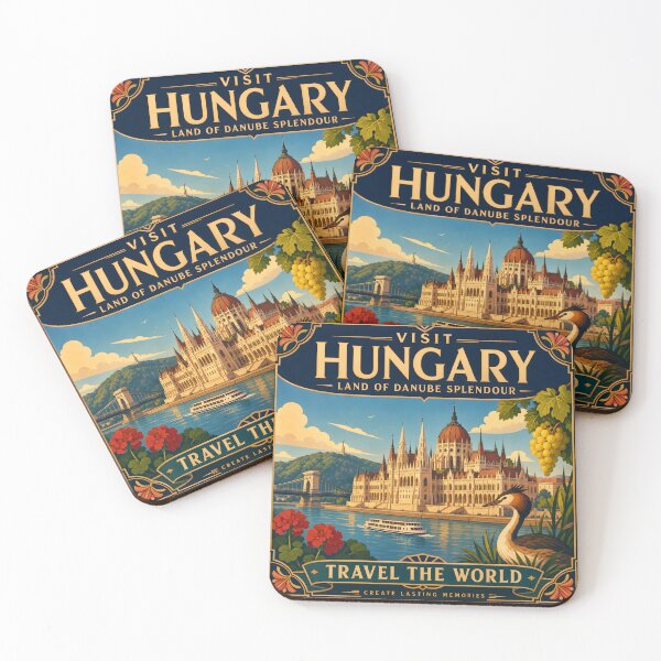 Item preview, Hungary - Travel Poster Print designed and sold by amithc.