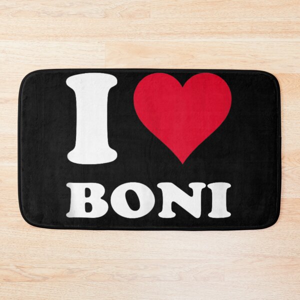 Item preview, I Love Boni Red Heart Custom Name Graphic Font Typography White Text Gift T Shirt designed and sold by DuneHaicna.