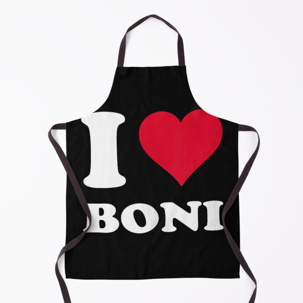 Item preview, I Love Boni Red Heart Custom Name Graphic Font Typography White Text Gift T Shirt designed and sold by DuneHaicna.