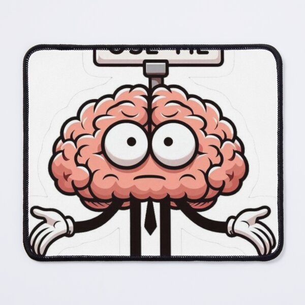 Item preview, "Please Use Your Brain Cartoon Brain Sticker – Funny Stickman Crew Vinyl Decal for Laptop, Water Bottle, Notebook – Sarcastic Teacher, Student, or Office Gift" designed and sold by Ulikedigital14.