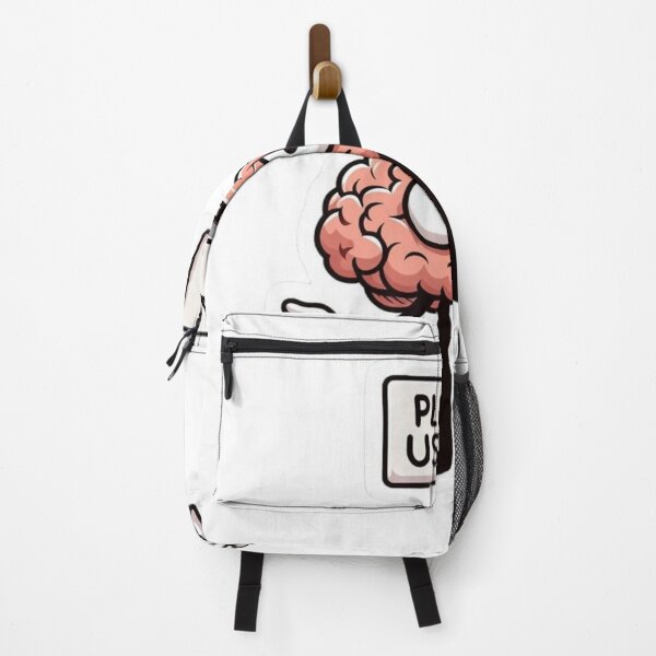 Item preview, "Please Use Your Brain Cartoon Brain Sticker – Funny Stickman Crew Vinyl Decal for Laptop, Water Bottle, Notebook – Sarcastic Teacher, Student, or Office Gift" designed and sold by Ulikedigital14.