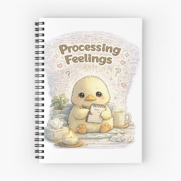 Item preview, Feelings Duck – Processing Feelings | Cozy Kawaii Duck designed and sold by Clothes With Smiling Animals Walt Gral.