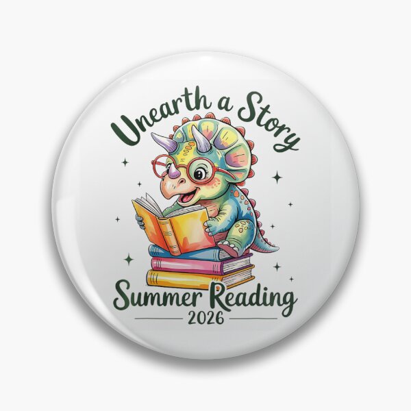 Item preview, Unearth A Story Summer Reading 2026 Cute Dinosaur Triceratops Books Teacher Kids Toddler designed and sold by DuneHaicna.