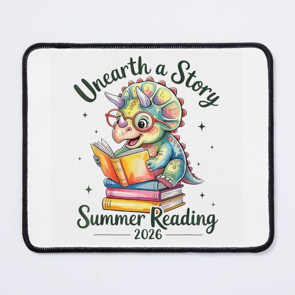 Item preview, Unearth A Story Summer Reading 2026 Cute Dinosaur Triceratops Books Teacher Kids Toddler designed and sold by DuneHaicna.