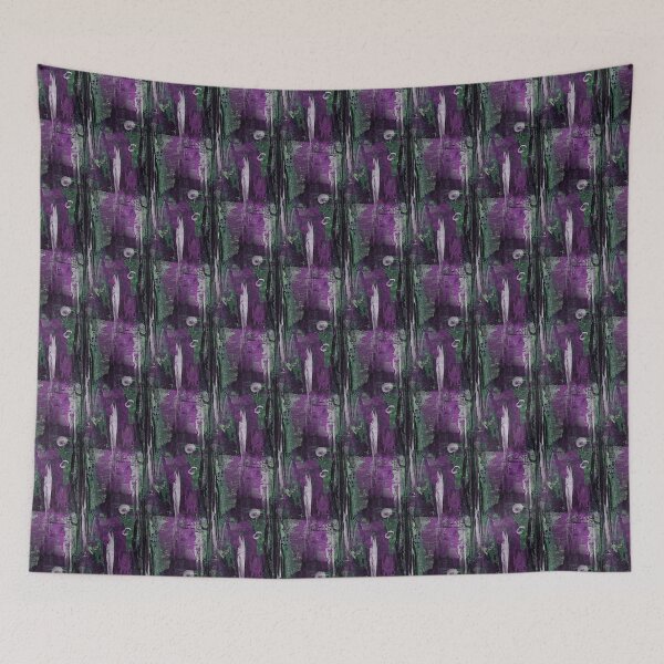 Item preview, Abstract Grunge Magical Forest in  Purple and Green designed and sold by Artistestella.