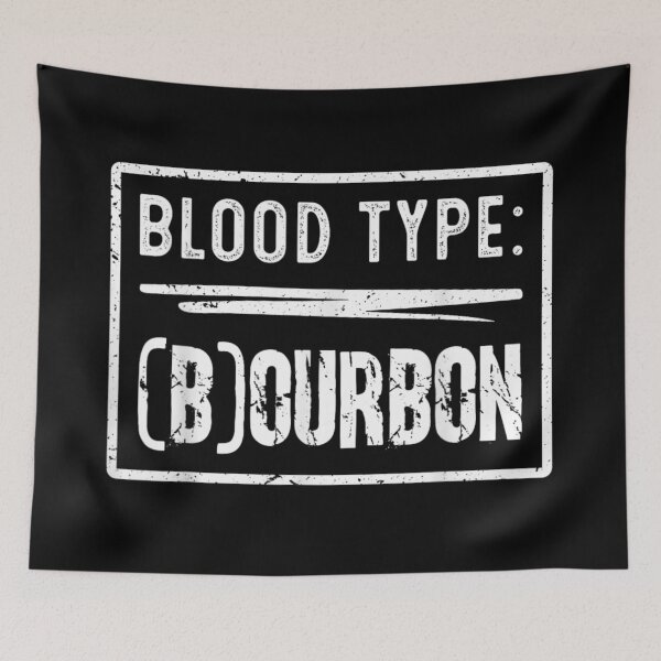 Item preview, Blood Type Bourbon Funny Whiskey Lover Drinking Alcohol Distressed Gift For Men Dad designed and sold by DuneHaicna.