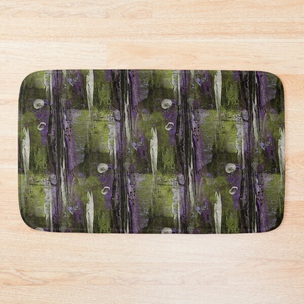 Item preview, Abstract Grunge Magical Forest in Olive Green and Purple designed and sold by Artistestella.