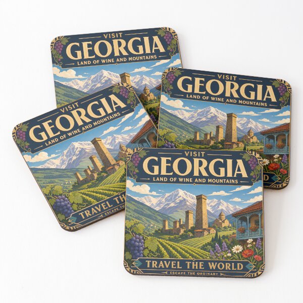 Item preview, Georgia - Travel Poster Print designed and sold by amithc.