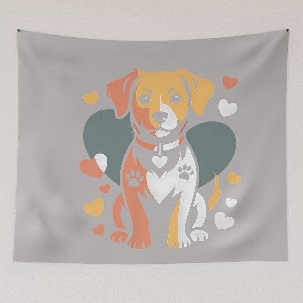 Item preview, Rescue Dog Mom Happy Running Illustration Colorful Shelter designed and sold by GreggRoss.