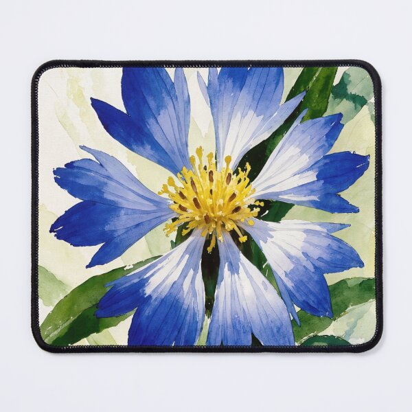 Item preview, Blue Cornflower Watercolor Illustration - Botanical Flower Art designed and sold by Darlin8888.