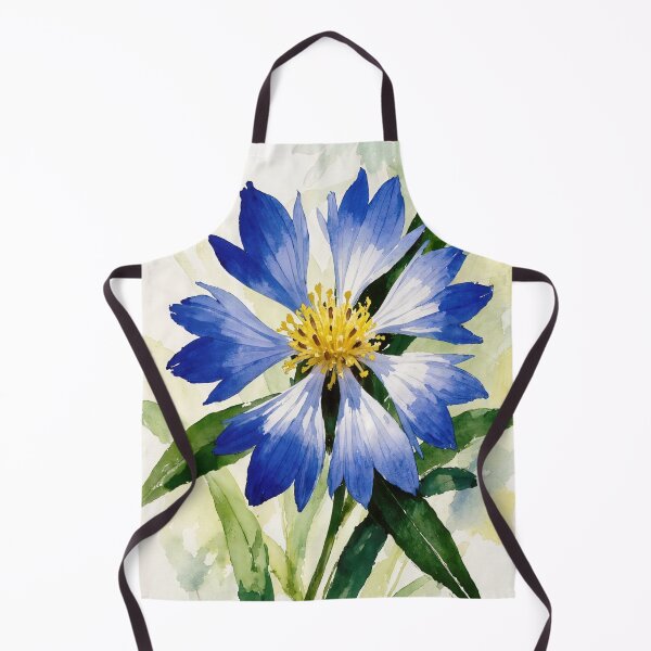 Item preview, Blue Cornflower Watercolor Illustration - Botanical Flower Art designed and sold by Darlin8888.