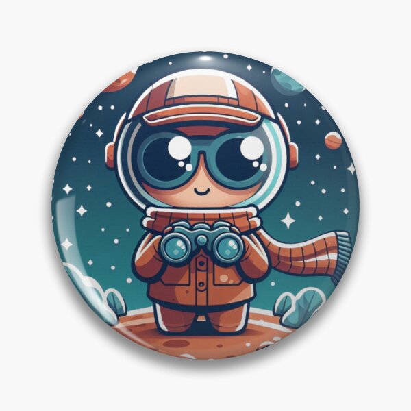 Item preview, Little Space Traveler Stargazing Cartoon designed and sold by Shape-Forge.