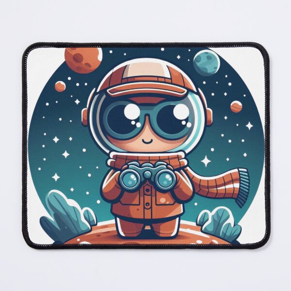 Item preview, Little Space Traveler Stargazing Cartoon designed and sold by Shape-Forge.