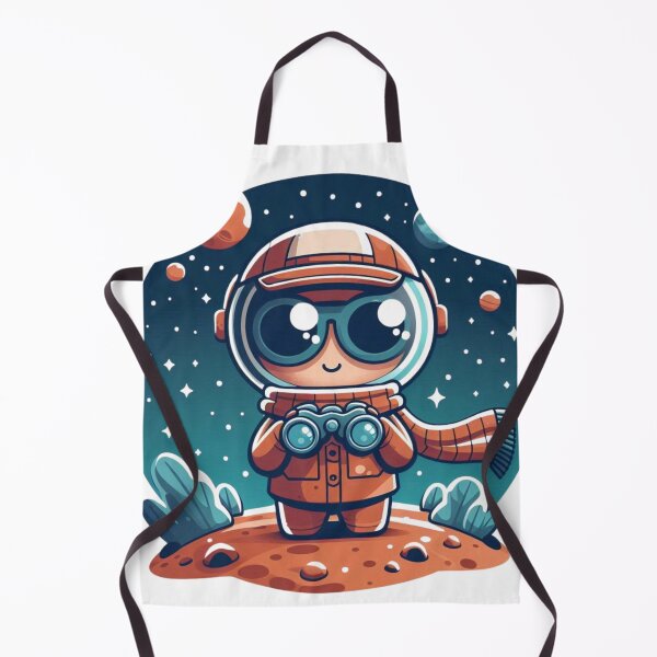 Item preview, Little Space Traveler Stargazing Cartoon designed and sold by Shape-Forge.