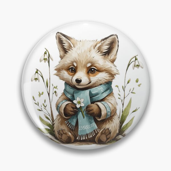 Item preview, Cute Woodland Fox Birth Month Animal designed and sold by AQUILAKREO.