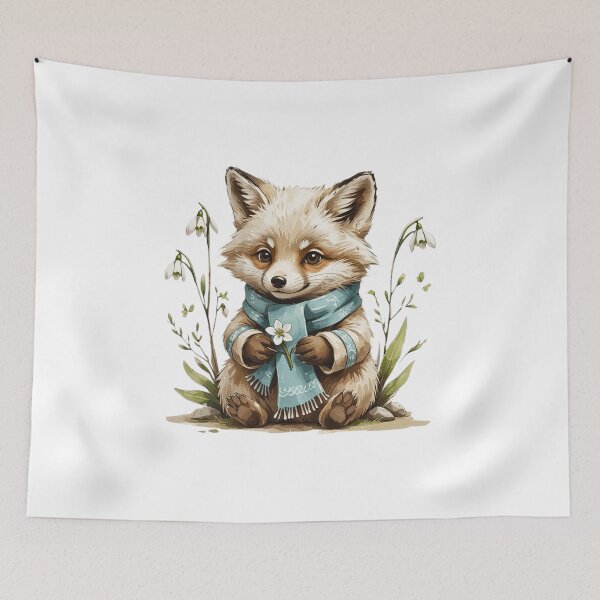 Item preview, Cute Woodland Fox Birth Month Animal designed and sold by AQUILAKREO.