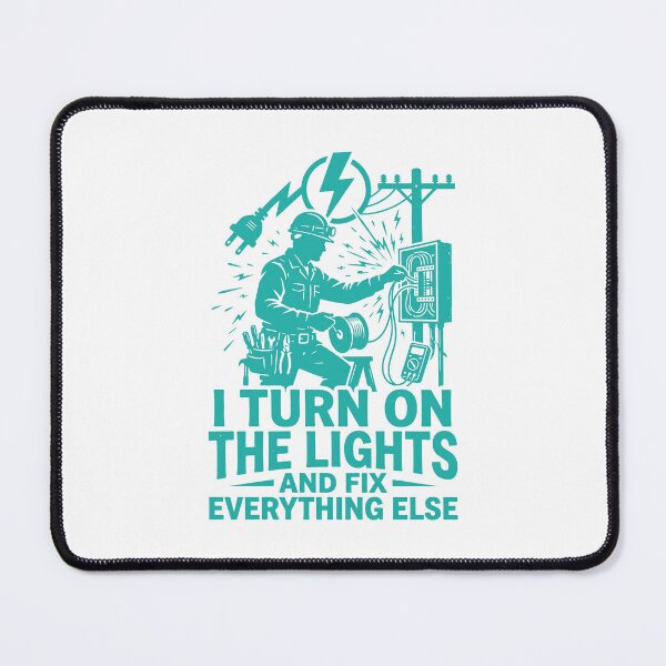 Item preview, Electrician "Turn on the lights" designed and sold by YOU SHOP NOW.