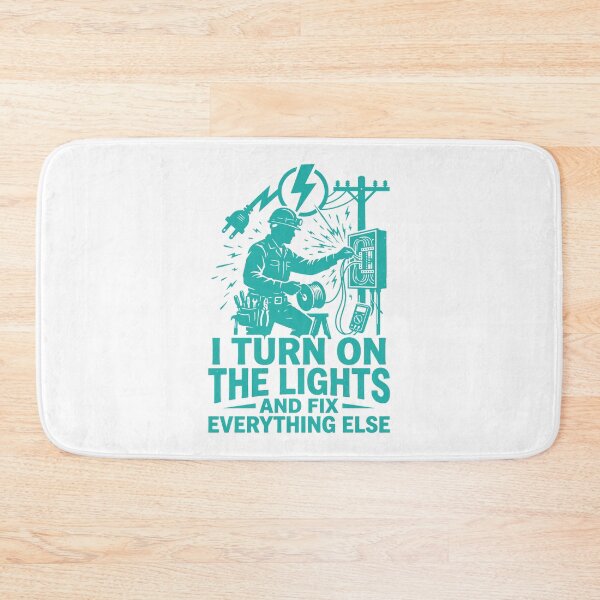 Item preview, Electrician "Turn on the lights" designed and sold by YOU SHOP NOW.