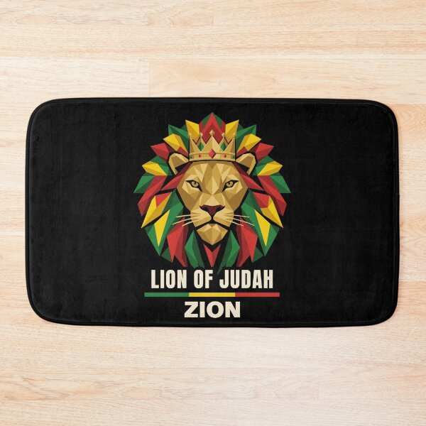 Item preview, Lion of Judah Zion Crowned Rasta Geometric Art designed and sold by crouchingpixel.