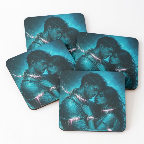 Item preview, Toxic love - Dark Couple Bound by Chains designed and sold by Out of Toxic Studio.